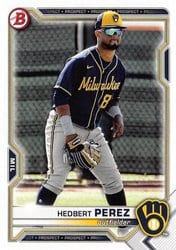 2021 Bowman Draft Base Set Hedbert Perez #BD-97 card