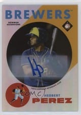 2022 Bowman Chrome Ascensions Autographs Hedbert Perez #BA-11 card