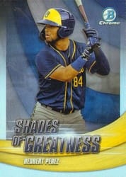 2022 Bowman Chrome Shades of Greatness Hedbert Perez #SG-29 card