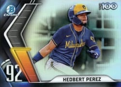 2022 Bowman Scouts' Top 100 Hedbert Perez #BTP-92 card
