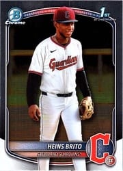 2025 Bowman Chrome Prospects Heins Brito #BCP-203 card