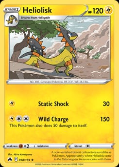Crown Zenith Heliolisk #50 card