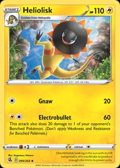 Fusion Strike Heliolisk #99 card