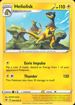 2020 Rebel Clash Heliolisk #64 card