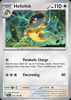 Surging Sparks Heliolisk #155 card
