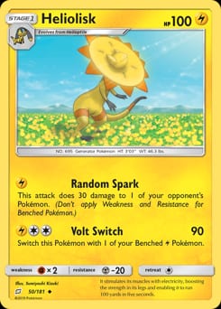 Team Up Heliolisk #50 card