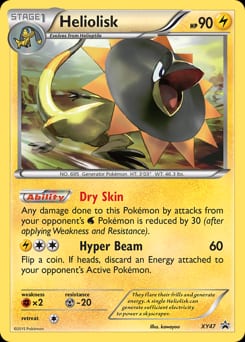 XY Black Star Promos Heliolisk #XY47 card