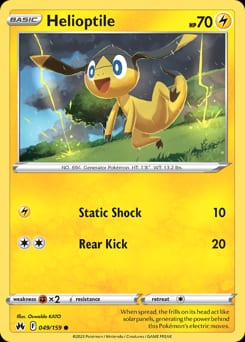Crown Zenith Helioptile #49 card