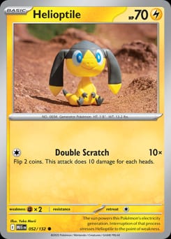 Mega Evolution Helioptile #52 card