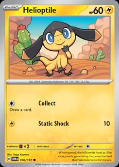 Twilight Masquerade Helioptile #70 card