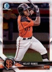 2018 Bowman Chrome Prospects Heliot Ramos #BCP143 card