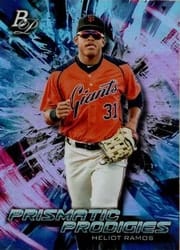 2018 Bowman Platinum Prismatic Prodigies Heliot Ramos #PPP-29 card