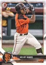 2018 Bowman Prospects Heliot Ramos #BP143 card