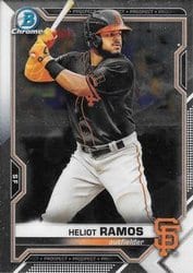 2021 Bowman Chrome Prospects Heliot Ramos #BCP-69 card