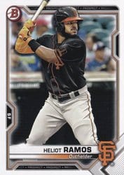 2021 Bowman Prospects Heliot Ramos #BP-69 card