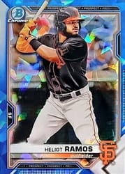 2021 Bowman Sapphire Edition Base Set Heliot Ramos #BCP-69 card