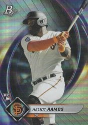 2022 Bowman Platinum Base Set Heliot Ramos #35 card