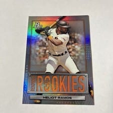 2022 Bowman Platinum Renowned Rookies Autographs Heliot Ramos #RR-12 card