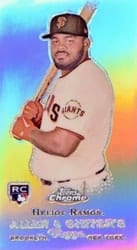 2022 Topps Allen & Ginter Chrome Mini Rookie Design Variations Heliot Ramos #RDV-20 card