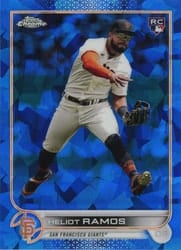 2022 Topps Chrome Update Sapphire Edition Base Set Heliot Ramos #US154 card
