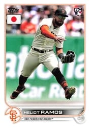 2022 Topps Japan Edition Base Set Heliot Ramos #168 card