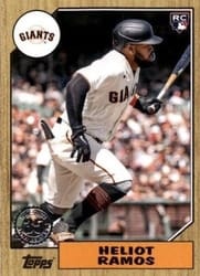 2022 Topps Update 1987 Topps Heliot Ramos #87TBU-41 card