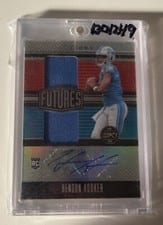 2023 Panini Legacy Futures Dual Patch Autographs Silver Hendon Hooker #FDA-3 card