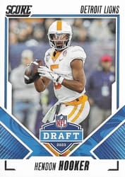 2023 Score NFL Draft Hendon Hooker #15 card