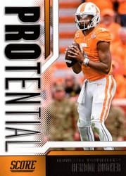 2023 Score Protential Hendon Hooker #5 card