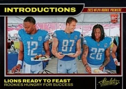 2023 Panini Absolute Introductions Hendon Hooker/Jahmyr Gibbs/Sam LaPorta #20 card