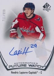 2021-22 SP Authentic Base Set Hendrix Lapierre #160 card