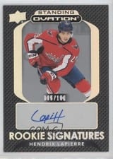 2021-22 Upper Deck Ovation Standing Ovation Rookie Signatures Hendrix Lapierre #SORS-HL card