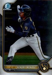 2022 Bowman Chrome Prospects Hendry Mendez #BCP-230 card