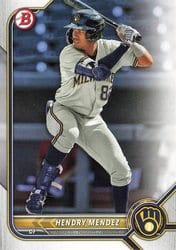 2022 Bowman Draft Base Set Hendry Mendez #BD-116 card