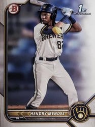 2022 Bowman Prospects Hendry Mendez #BP-88 card