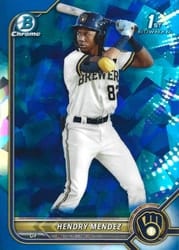 2022 Bowman Sapphire Edition Base Set Hendry Mendez #BCP-88 card