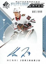 2018-19 SP Authentic Base Set Henri Jokiharju #193 card