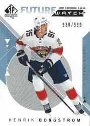 2018-19 SP Authentic Base Set Henrik Borgstrom #175 card