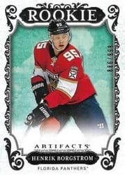 2018-19 Upper Deck Artifacts Base Set Henrik Borgstrom #170 card