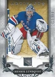 2018-19 Upper Deck Artifacts Base Set Henrik Lundqvist #127 card