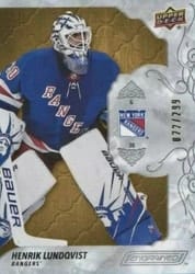 2019-20 Upper Deck Trilogy Base Set Henrik Lundqvist #20 card