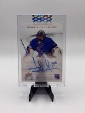 2023-24 Upper Deck Clear Cut 2006-07 UD Sweet Shot Autos Henrik Lundqvist #SS-HL card