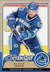 2008-09 O-Pee-Chee Base Set Henrik Sedin #97 card