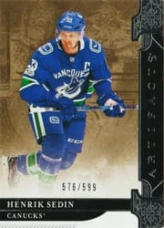 2019-20 Upper Deck Artifacts Base Set Henrik Sedin #154 card