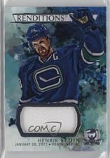 2021-22 Upper Deck The Cup Rendition Relics Henrik Sedin #RR-HS card