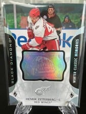 2020-21 Upper Deck Black Diamond Winter Classic Memories Henrik Zetterberg #WC-HZ card