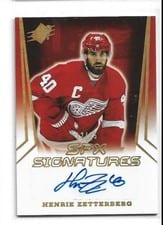 2021-22 SPx SPx Signatures Henrik Zetterberg #SPX-HZ card