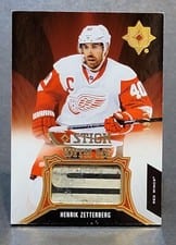 2021-22 Upper Deck Ultimate Collection Stick With Me Henrik Zetterberg #SWM-HZ card