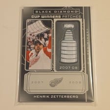 2022-23 Upper Deck Black Diamond Cup Winners Patches Henrik Zetterberg #CW-HZ card
