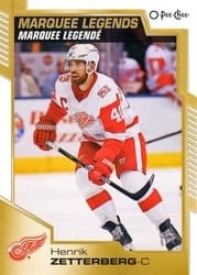 2020-21 O-Pee-Chee Base Set Henrik Zetterberg ML #535 card